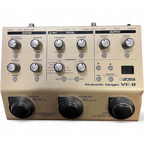 Used BOSS VE8 Acoustic Singer Effect Processor