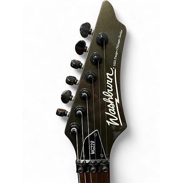 Used Washburn WG228 Gunmetal Gray Solid Body Electric Guitar