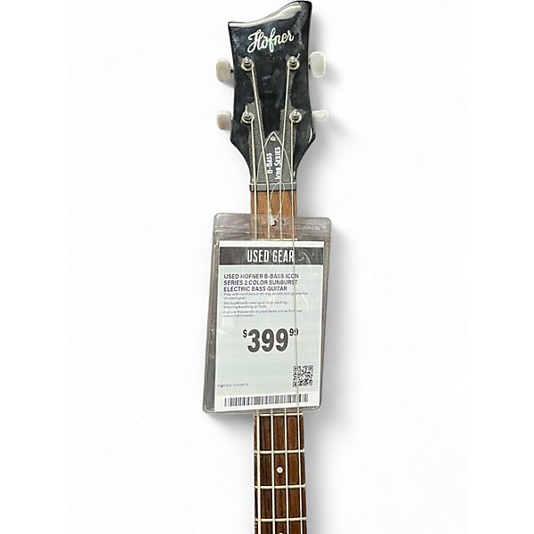 Used Hofner B-BASS ICON SERIES 2 Color Sunburst Electric Bass Guitar
