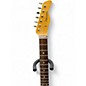Used Fernandes single cut 2pu brass plate sunburst Solid Body Electric Guitar