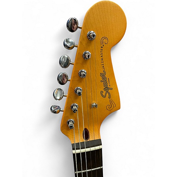 Used Squier J Mascis Jazzmaster Vintage White Solid Body Electric Guitar