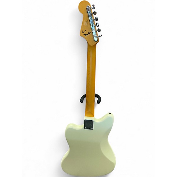 Used Squier J Mascis Jazzmaster Vintage White Solid Body Electric Guitar