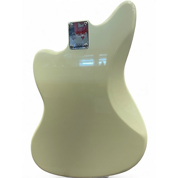 Used Squier J Mascis Jazzmaster Vintage White Solid Body Electric Guitar