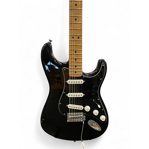 Used Fender Standard Stratocaster Black Solid Body Electric Guitar