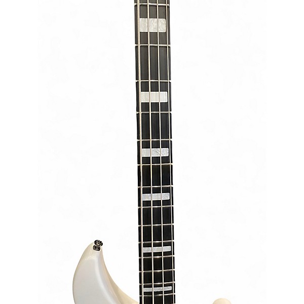 Used Mitchell mb250 Pearl White Electric Bass Guitar