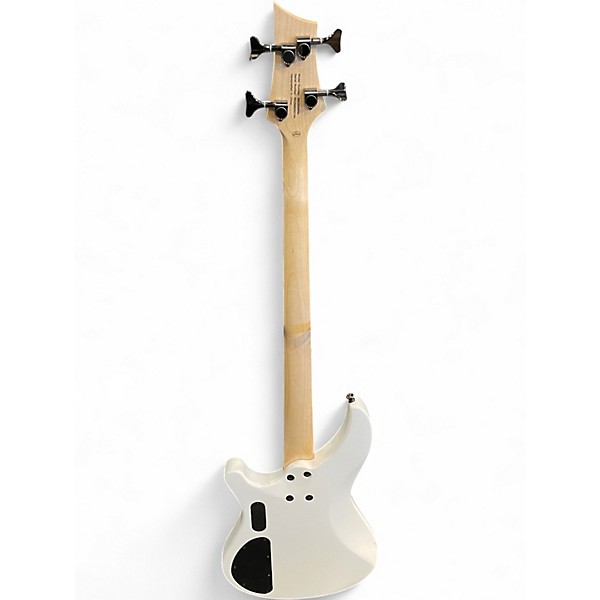Used Mitchell mb250 Pearl White Electric Bass Guitar