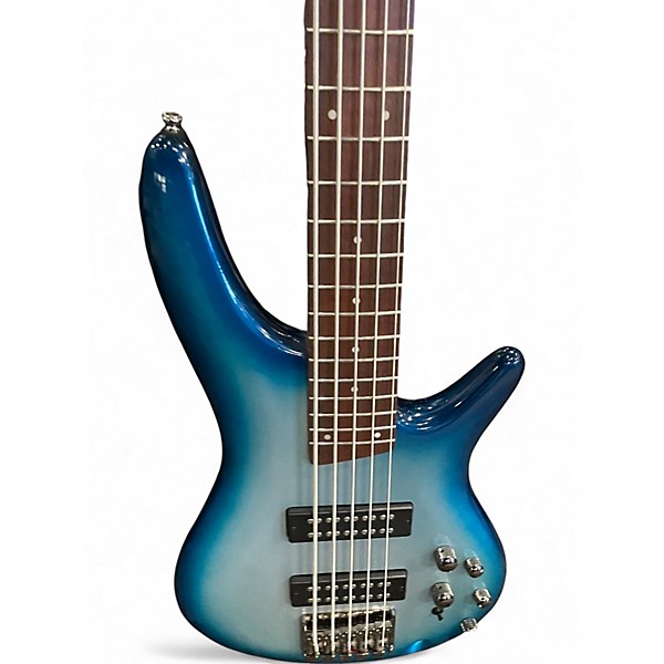 Used Ibanez SR305 5 String teal burst Electric Bass Guitar