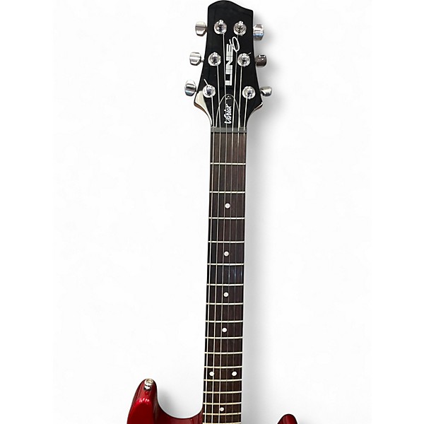 Used Line 6 variax 600 Candy Apple Red Solid Body Electric Guitar