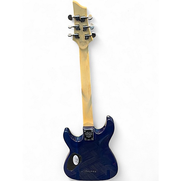 Used Schecter Guitar Research Omen Extreme 6 Ocean Blue Burst Solid Body Electric Guitar