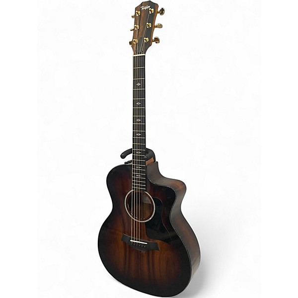 Used 2022 Taylor 224CEKDLX Shaded Edge Burst Acoustic Electric Guitar