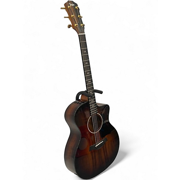 Used 2022 Taylor 224CEKDLX Shaded Edge Burst Acoustic Electric Guitar