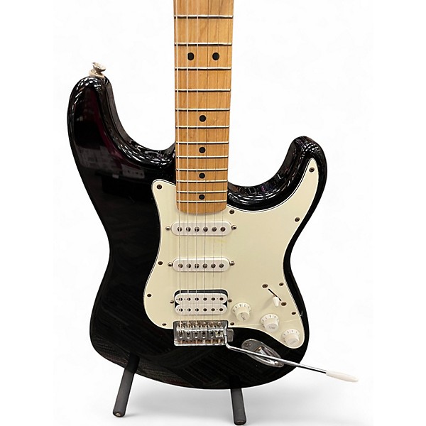 Used Squier Stratocaster HSS Black Solid Body Electric Guitar