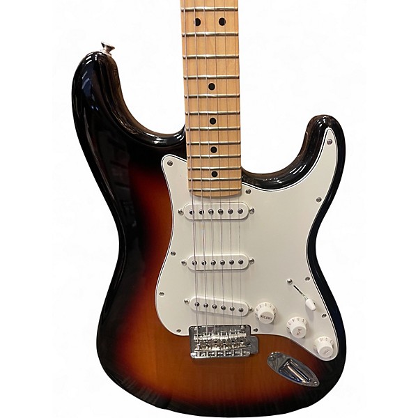 Used 2022 Fender Player Stratocaster 3 Color Sunburst Solid Body Electric Guitar