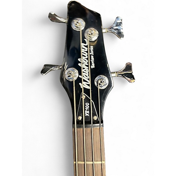 Used Washburn XB100 Black Electric Bass Guitar