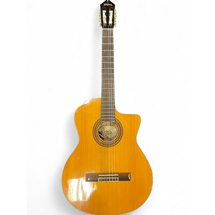 Used Washburn C64SCE Natural Classical Acoustic Electric Guitar