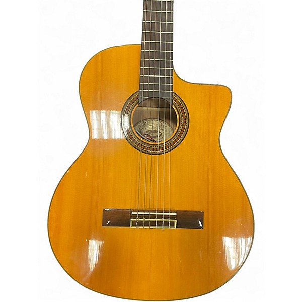 Used Washburn C64SCE Natural Classical Acoustic Electric Guitar