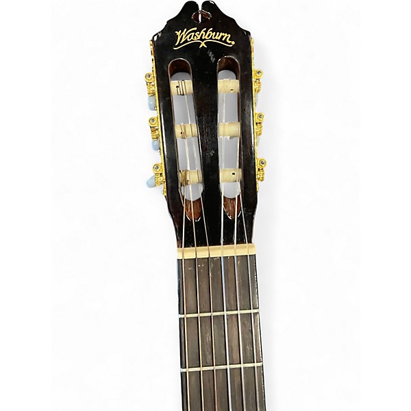 Used Washburn C64SCE Natural Classical Acoustic Electric Guitar