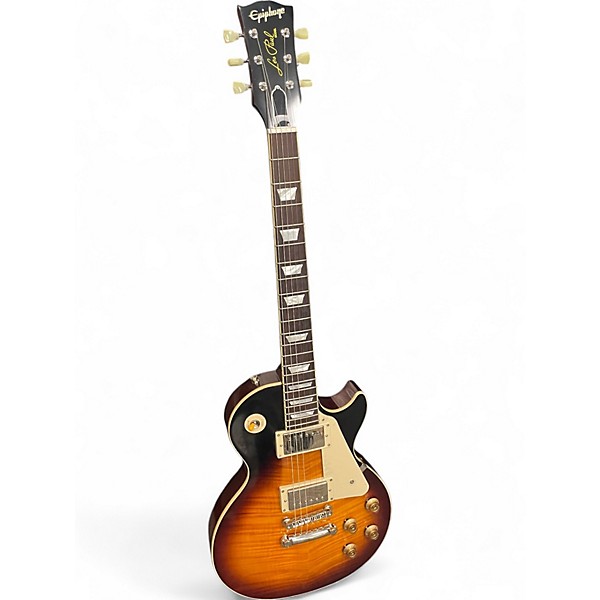 Used Epiphone Inspired by Gibson Custom 1959 Les Paul Sunburst Solid Body Electric Guitar