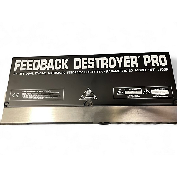 Used Behringer Feedback Destroyer Pro DSP1124P Feedback Suppressor