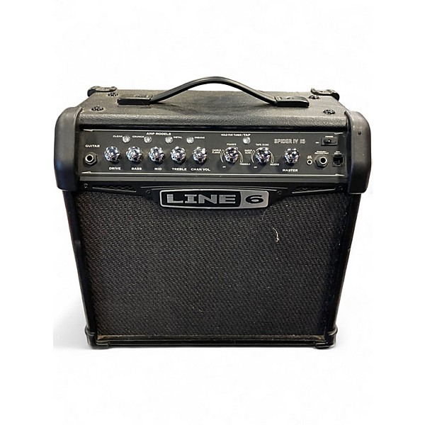 Used Line 6 Spider IV 15W 1X8 Guitar Combo Amp