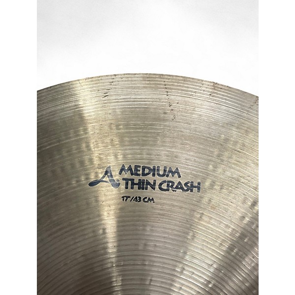 Used Zildjian 17in A Series Medium Thin Crash Cymbal