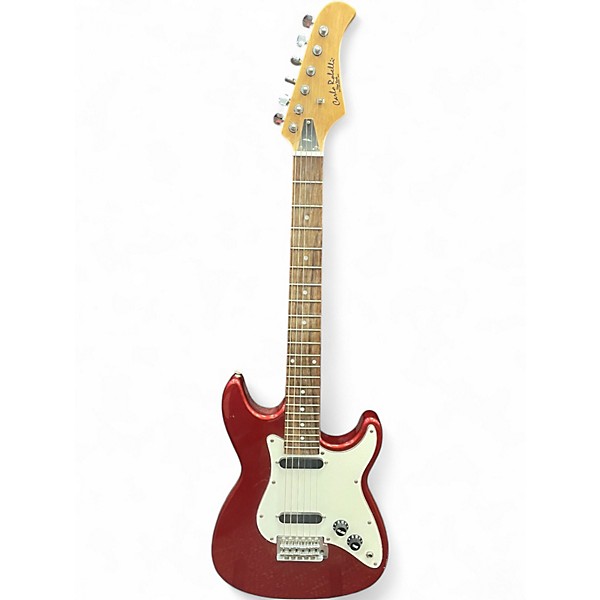 Used Carlo Robelli SS STYLE Chrome Red Solid Body Electric Guitar
