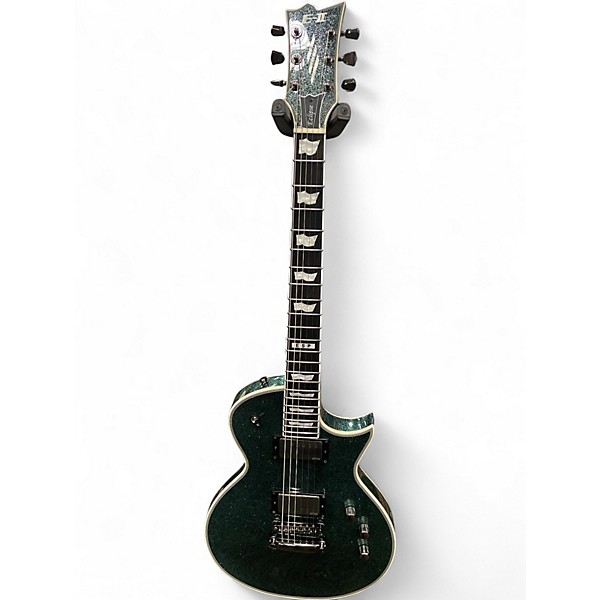 Used 2021 ESP E-II Eclipse Silver Sparkle Solid Body Electric Guitar