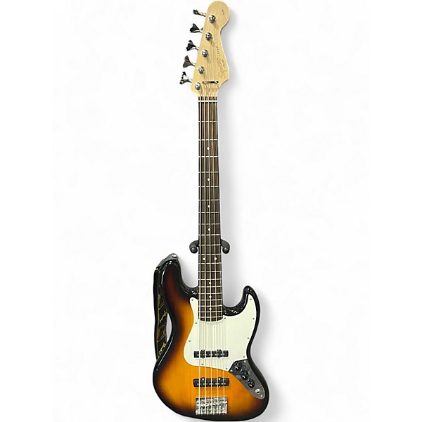 Used Squier Affinity Jazz Bass V 5 String 2 Color Sunburst Electric Bass Guitar