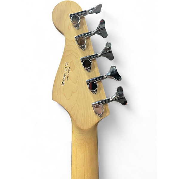 Used Squier Affinity Jazz Bass V 5 String 2 Color Sunburst Electric Bass Guitar