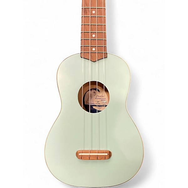 Used Fender VENICE Surf Green Ukulele