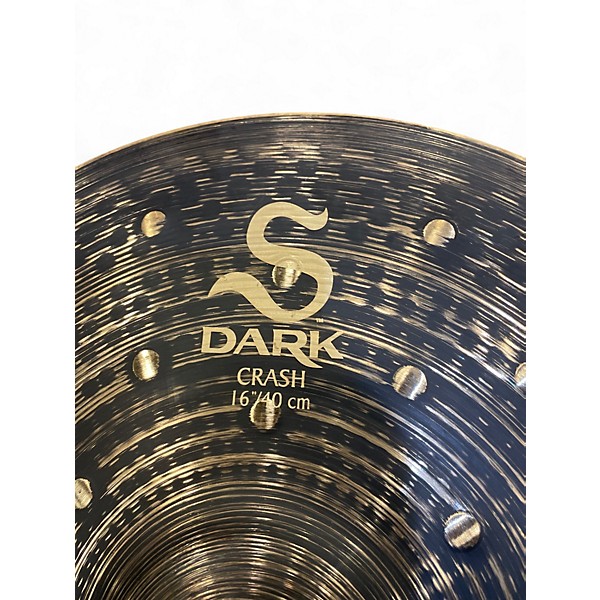 Used Zildjian 16in s dark crash Cymbal
