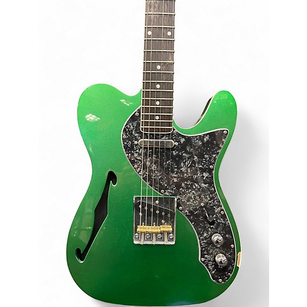 Used Firefly Pure Series FFTH Metallic Green Hollow Body Electric Guitar