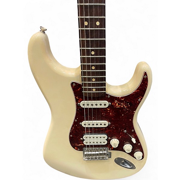 Used Fender Deluxe Lone Star Stratocaster Cream Solid Body Electric Guitar