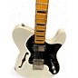 Used Squier Classic Vibe 70s Telecaster Thinline Olympic White Solid Body Electric Guitar