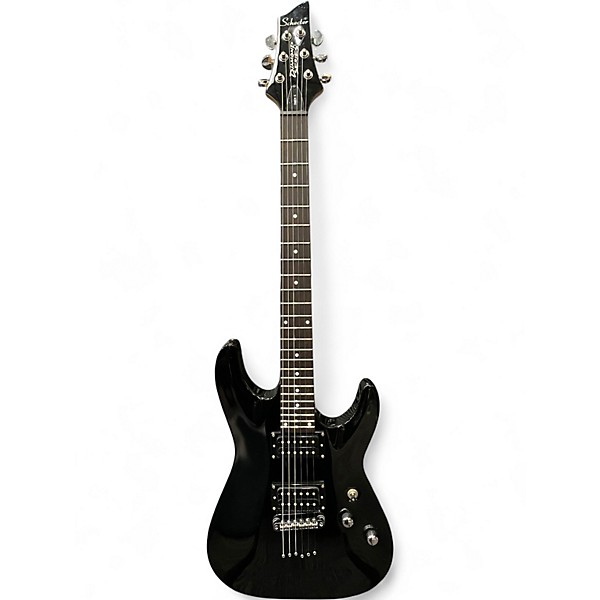 Used Schecter Guitar Research Diamond Series Omen 6 Black Solid Body Electric Guitar