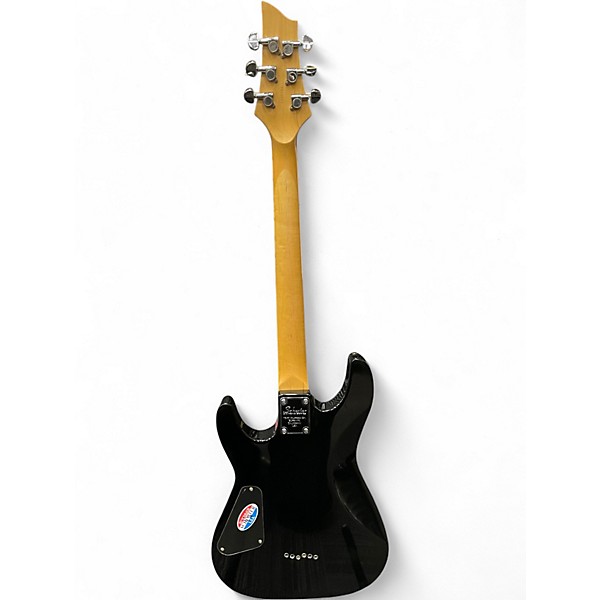 Used Schecter Guitar Research Diamond Series Omen 6 Black Solid Body Electric Guitar