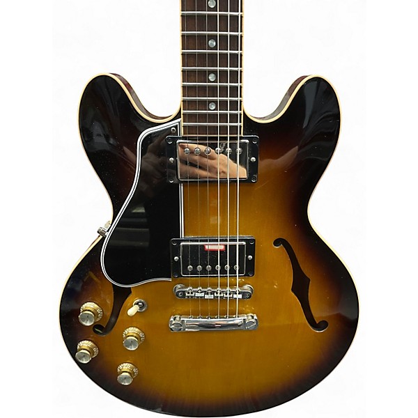 Used Gibson CS-336 P Left Handed 2 Tone Sunburst Hollow Body Electric Guitar