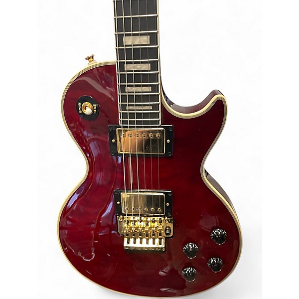Used Epiphone Alex Lifeson Signature Les Paul Custom Wine Red Solid Body Electric Guitar
