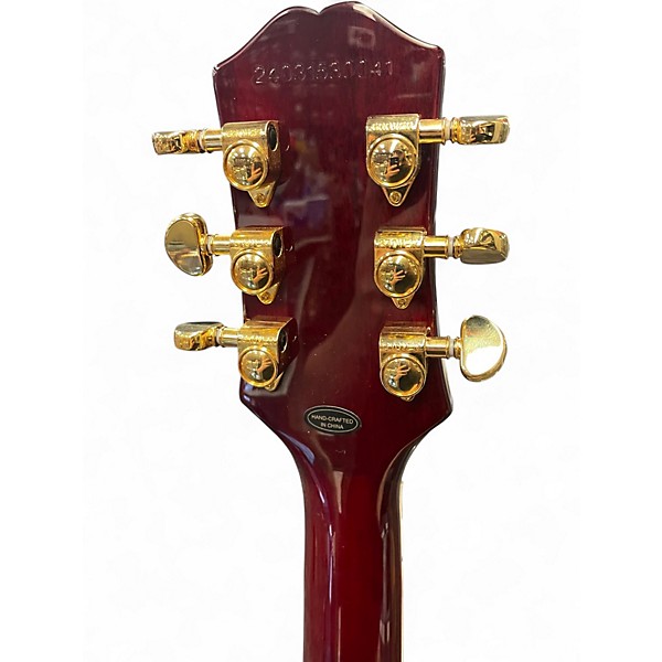 Used Epiphone Alex Lifeson Signature Les Paul Custom Wine Red Solid Body Electric Guitar