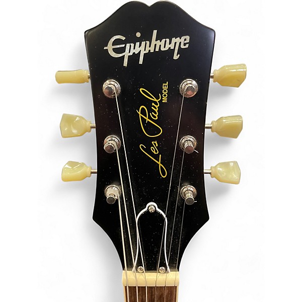 Used Epiphone 1959 Reissue Les Paul Standard Aged Dark Cherry Burst Solid Body Electric Guitar