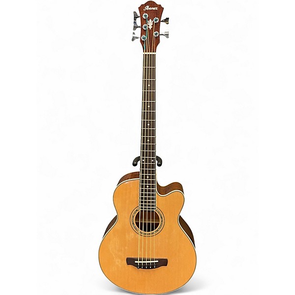 Used Ibanez AEB105E-NT Natural Acoustic Bass Guitar