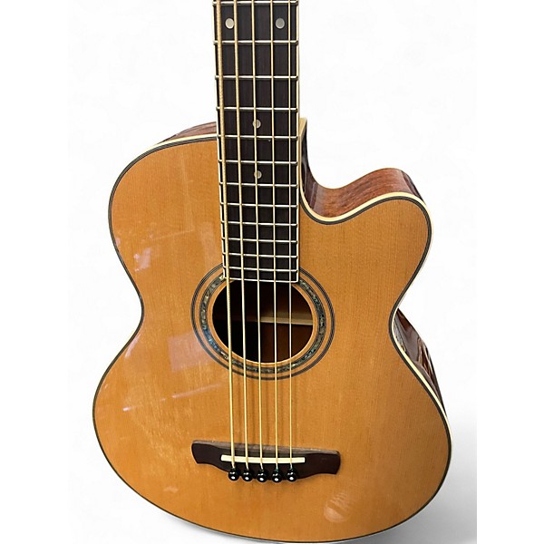Used Ibanez AEB105E-NT Natural Acoustic Bass Guitar