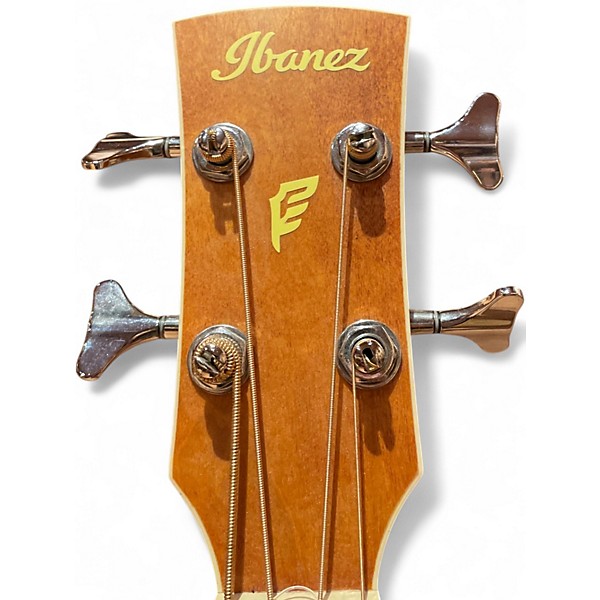 Used Ibanez PNB14E Open Pore Natural Acoustic Bass Guitar