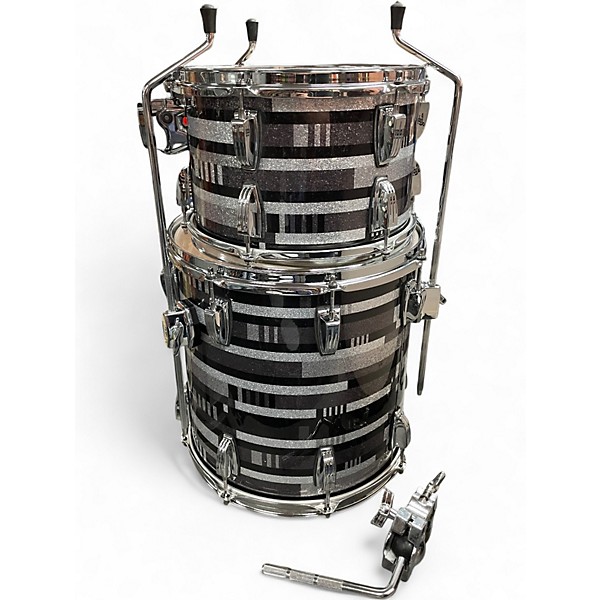 Used Ludwig 3 Piece Legacy Maple Shell Pack Digital Camo Drum Kit