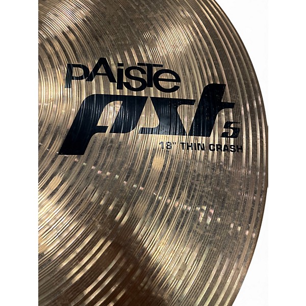 Used Paiste 18in PST5 Thin Crash Cymbal