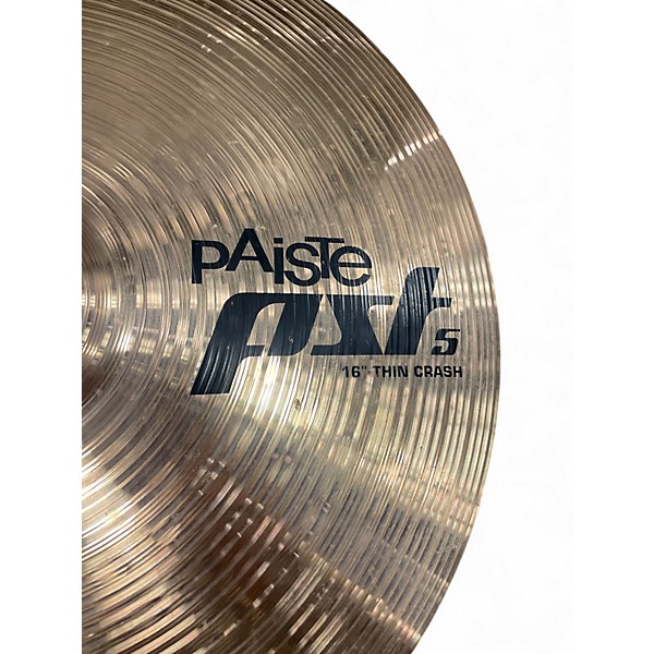 Used Paiste 16in PST5 Thin Crash Cymbal