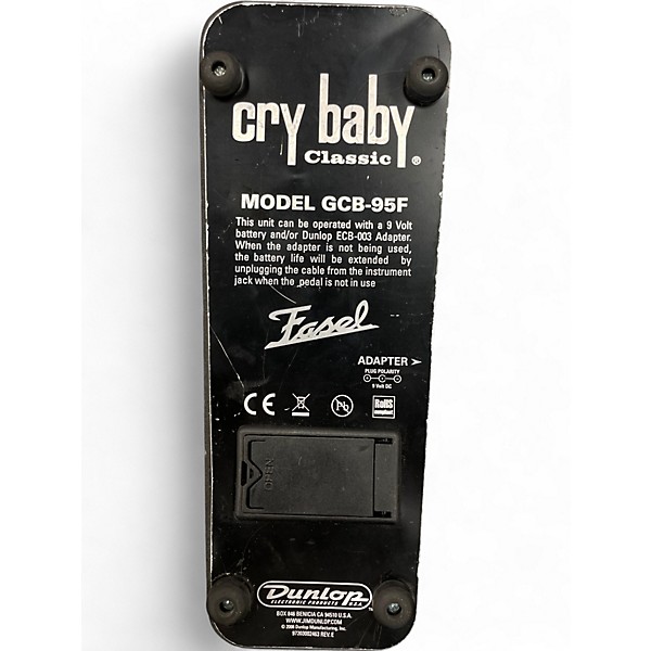 Used Dunlop GCB95F Crybaby Classic Wah With Fasel Inductor Effect Pedal