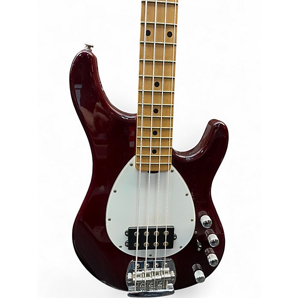 Used Ernie Ball Music Man Sterling 4 String Maroon Electric Bass Guitar