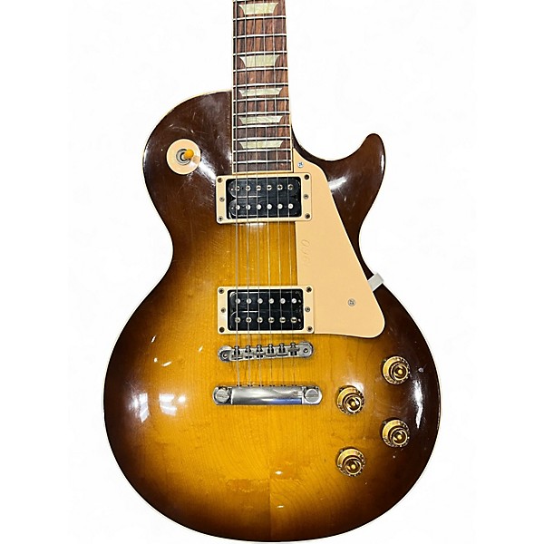 Used 2001 Gibson Les Paul Classic 60s Neck 2 Tone Sunburst Solid Body Electric Guitar