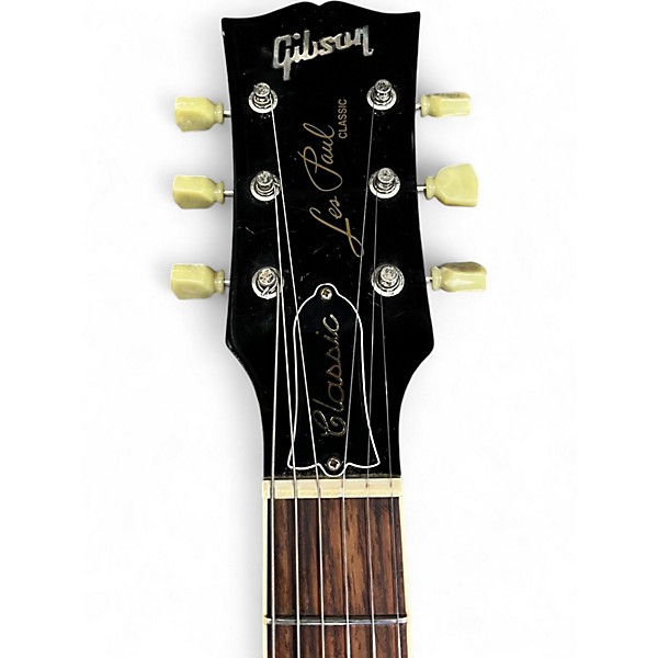 Used 2001 Gibson Les Paul Classic 60s Neck 2 Tone Sunburst Solid Body Electric Guitar
